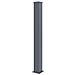 Cancello Battente 3,5m Life Alt. 120cm Alluminio + 2 Montanti Eifel 15x15cm Alt. 166cm Grigio - Foto miniatura 4