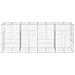 Cesto Gabbione Con Copertura 400x100x150 Cm In Ferro Zincato - Foto miniatura 3