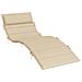 Cuscino Per Lettino Beige 180x60x3 Cm In Tessuto Oxford - Foto miniatura 2