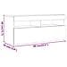 Mobile Porta TV con LED Legno Antico 90x35x40 cm Multistrato - Foto miniatura 3