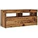 Mobile Porta TV con LED Legno Antico 90x35x40 cm Multistrato - Foto miniatura 7