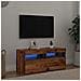 Mobile Porta TV con LED Legno Antico 90x35x40 cm Multistrato - Foto miniatura 8