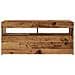 Mobile Porta TV con LED Legno Antico 90x35x40 cm Multistrato - Foto miniatura 9
