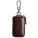 Portachiavi In Vera Pelle, Blocco Rfid, Porta Chiavi Per Auto Con Portachiavi Multifunzione Brown - Foto miniatura 4