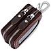 Portachiavi In Vera Pelle, Blocco Rfid, Porta Chiavi Per Auto Con Portachiavi Multifunzione Brown - Foto miniatura 6