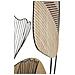 Decorazione In Metallo E Legno Foglia 54 - Marrone - Metallo - 70x3x100 Cm - Foto miniatura 3