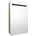 Armadietto Bagno Con Specchio E Led Rovere 60x11x80 Cm - Foto miniatura 2