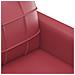 Set di Divani 3 pz con Cuscini Rosso Vino in Similpelle - Foto miniatura 6