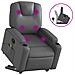 Poltrona Alzapersona Reclinabile Massaggio Grigio Similpelle - Foto miniatura 1