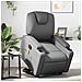 Poltrona Alzapersona Reclinabile Massaggio Grigio Similpelle - Foto miniatura 2