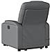 Poltrona Alzapersona Reclinabile Massaggio Grigio Similpelle - Foto miniatura 5
