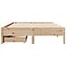 Letto senza Materasso 140x190 cm in Legno Massello di Pino - Foto miniatura 4