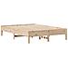 Letto senza Materasso 140x190 cm in Legno Massello di Pino - Foto miniatura 5