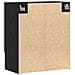Mobile a muro  Nero Rovere 60x31x70 cm Legno ingegnerizzato - Foto miniatura 6