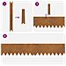 Bordure per prato 20 pcs Marrone 100 x 0.5 x 20 cm - Foto miniatura 6