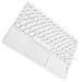 Tastiera Bluetooth Con Tasti Rotondi E Touchpad - Compatibile Con Ipad, Tablet E Smartphone White - Foto miniatura 2
