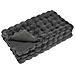 Coperta in Pelliccia di Coniglio Finta 4 pcs Grigio scuro - Foto miniatura 5