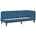Cornice del letto ad angolo Blu 80 x 200 cm Velluto - Foto miniatura 6