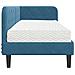Cornice del letto ad angolo Blu 80 x 200 cm Velluto - Foto miniatura 8