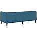 Cornice del letto ad angolo Blu 80 x 200 cm Velluto - Foto miniatura 9