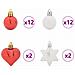 Set di Palle di Natale 40 pcs Rosso e Bianco Plastica - Foto miniatura 5