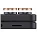 Protezione Obiettivo Fotocamera Per Galaxy Z Flip 7 Doppia Lente, Dorato - Foto miniatura 3