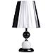 Lampada Da Tavolo Led Con Attacco E27, Dimmer E Paralume In Tessuto - Foto miniatura 1