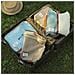 Set Di 4 Sacche Portaoggetti Da Viaggio: Organizer Premium Multifunzionali Per Valigie Blue - Foto miniatura 4