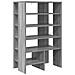 Mobile per scarpe 2 pcs Grigio Sonoma Legno multistrato - Foto miniatura 5