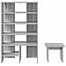 Mobile per scarpe 2 pcs Grigio Sonoma Legno multistrato - Foto miniatura 7