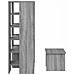Mobile per scarpe 2 pcs Grigio Sonoma Legno multistrato - Foto miniatura 8