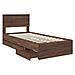 Struttura del letto con cassetto Rovere Marrone 75 x 190 cm - Foto miniatura 5