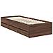 Struttura del letto con cassetto Rovere Marrone 75 x 190 cm - Foto miniatura 6
