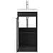 Mobile da bagno con lavabo Nero 42 x 40 x 84,5 cm - Foto miniatura 3
