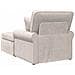 Chaise Longe con Gonna con cuscino Crema 157 x 91 x 91 cm ARES - Foto miniatura 6