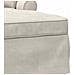 Chaise Longe con Gonna con cuscino Crema 157 x 91 x 91 cm ARES - Foto miniatura 7