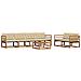 Set di divani da esterno con cuscino 7 pcs Naturale e Beige - Foto miniatura 1