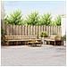 Set di divani da esterno con cuscino 7 pcs Naturale e Beige - Foto miniatura 2
