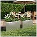 Vaso da giardino 2 pz Argento 100 x 30 x 50 cm Acciaio Inox - Foto miniatura 2