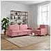 Set di Divani con Storage 2 pz Rosa Poliestere - Foto miniatura 8