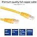 Cavo Rete ACT - Categoria 6 - for Dispositivo di rete - 1,50 m - 1 x RJ-45 Maschio Rete - 1 x RJ-45 Maschio Rete - Cavo patch - Giallo - Foto miniatura 2