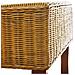 Sedie da Pranzo 4 pz Marroni in Rattan Naturale 45 x 62 x 93 cm - Foto miniatura 6