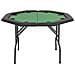 Tavolo Da Poker Piegabile In 2 Per 8 Giocatori Ottagonale Verde - Foto miniatura 4