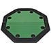 Tavolo Da Poker Piegabile In 2 Per 8 Giocatori Ottagonale Verde - Foto miniatura 5