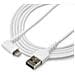 Cavo da USB-A a Lightening da 2m durevole - bianco ad angolo retto a 90&deg; in fibra aramidica - Robusto e resistente cavo di alimentazione /sincornizzazione da USB tipo A a Lightening con certificazione Apple MFi per iPad /iPhone 12 - Foto miniatura 3