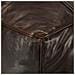Pouf Marrone Scuro 60x60x30 Cm In Vera Pelle Di Capra - Foto miniatura 2