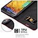 Custodia Compatibile Con Samsung Galaxy Note 3 Neo In Rosso Mela - Coperchio Protettiva Con Chiusura Magnetica, Funzione Stand E Tasca Per Le Carte - Foto miniatura 6