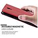 Custodia Compatibile Con Samsung Galaxy Note 3 Neo In Rosso Mela - Coperchio Protettiva Con Chiusura Magnetica, Funzione Stand E Tasca Per Le Carte - Foto miniatura 8