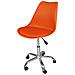 Sedia Da Ufficio Girevole, Sedia Da Scrivania Arancione Con Rotelle Mod. Sally - Foto miniatura 1