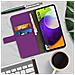 Custodia Samsung Galaxy A52 5g / 4g Portafoglio Supporto Video Soft Touch Viola - Foto miniatura 3